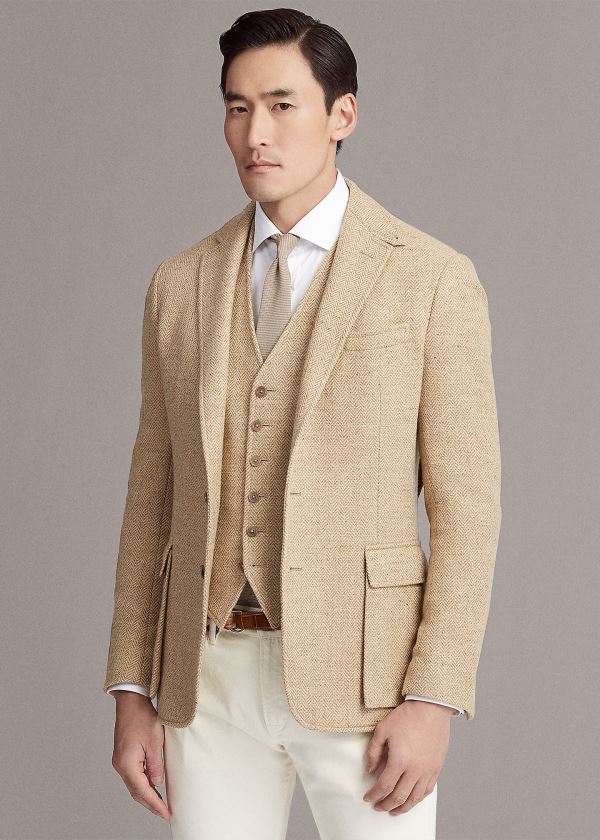 Blazer Ralph Lauren Hadley Herringbone Homem 05924-XYEO